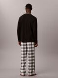 Black Flannel Pyjama Set  Men