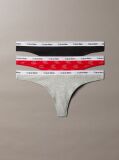 Multi Set De 3 Perechi De Chiloti Tanga Cu Talie Joasa - Icon Logo  Femei