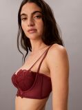 Rosu Sutien Balconette Cu Captuseala Usoara – CK Black Floral Lace  Femei