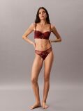Rosu Sutien Balconette Cu Captuseala Usoara – CK Black Floral Lace  Femei