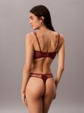 Rosu Sutien Balconette Cu Captuseala Usoara – CK Black Floral Lace  Femei