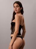 Black Thong - Emblem Mesh  Women