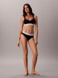 Negru Sutien Bralette Cu Efect De Ridicare – Icon Cotton Script  Femei