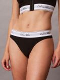 Negru Chiloti Tanga - Icon Cotton Modal  Femei