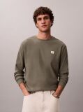 Green Long Sleeve Waffle T-shirt  Men