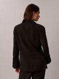 Negru Sacou Clasic Din Twill Moale  Femei