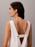 White Denim Shift Dress  Women