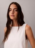 White Denim Shift Dress  Women