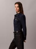 Denim Sculpt Denim Trucker Button-Down Shirt  Women