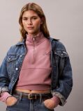 Pink Relaxed Quarter Zip Sweatshirt  Women