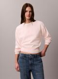 Roz Pulover Din Tricot Texturat Cu Monograma  Femei