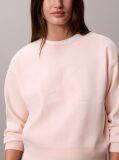 Roz Pulover Din Tricot Texturat Cu Monograma  Femei