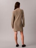 Brown Relaxed Rib Mini Dress  Women
