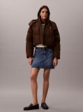 Brown 2-in-1 Convertible Down Puffer Jacket  Women