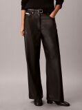 Black Faux Leather Trousers  Women