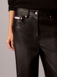 Black Faux Leather Trousers  Women