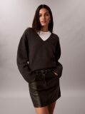 Black Faux Leather Mini Skirt  Women