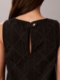 Negru Rochie Mini Din Denim Cu Logo Repetat  Femei