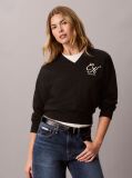 Black Relaxed Terry Sweatshirt  Women