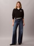 Black Relaxed Terry Sweatshirt  Women