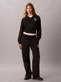 Negru Pantaloni De Trening Din Terry Cu Logo Grafic  Femei