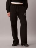 Negru Pantaloni De Trening Din Terry Cu Logo Grafic  Femei