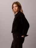 Black All-Over Logo Denim Jacket  Women