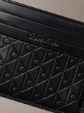 Black Allover Emblem Logo Card Holder and Pouch  Men