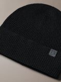 Negru Caciula Din Casmir Cu Logo  Barbati
