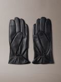 Negru Manusi Din Piele Nappa Fina Compatibile Cu Ecranele Tactile  Barbati