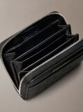 Negru Portofel Din Piele Nappa Moale Cu Fermoar Rfid  Femei