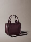 Rosu Geanta Tote Mica Cu Logo Monogram Embosat  Femei