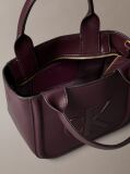 Rosu Geanta Tote Mica Cu Logo Monogram Embosat  Femei