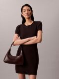 Red Allover Monogram Logo Shoulder Bag  Women