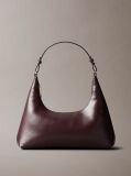 Red Allover Monogram Logo Shoulder Bag  Women