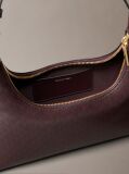 Red Allover Monogram Logo Shoulder Bag  Women