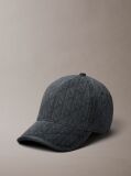 Gri Sapca Din Denim Cu Logo-Emblema Burnout  Femei