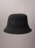 Negru Palarie Tip Bucket Din Canvas Cu Logo Semnatura  Femei