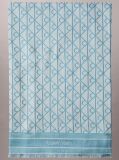 Albastru Esarfa Patrata Din Modal Jacquard Cu Emblema  Femei