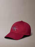 Rosu Sapca Baseball Cu Logo Monogram Brodat  Barbati