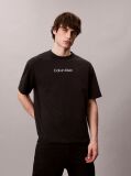 Negru Tricou Cu Logo  Barbati