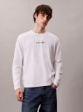 Alb Tricou Cu Maneca Lunga Si Croiala Lejera  Barbati