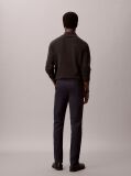 Gri Pantaloni Chino Slim Din Satin  Barbati