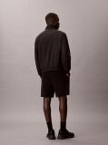 Negru Pantaloni Scurti Din Bumbac Terry Cu Logo Grafic  Barbati