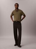 Verde Tricou Polo Slim Din Bumbac Cu Emblema  Barbati