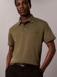 Verde Tricou Polo Slim Din Bumbac Cu Emblema  Barbati
