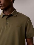 Verde Tricou Polo Slim Din Bumbac Cu Emblema  Barbati
