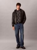 Gri Pulover Din Amestec De Lana Cu Logo Jacquard  Barbati