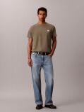 Green Cotton Badge T-shirt  Men