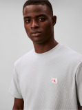 Gri Tricou Clasic Din Material Waffle  Barbati